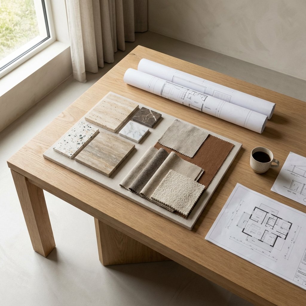 Niyashi Kaushik Spaces Studio - Material Board